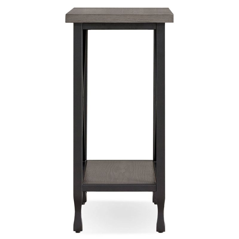 Chisel and Forge Recliner Table Smoke Gray/Matte Black - Leick Home, 5 of 13