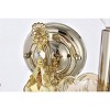 Elegant Lighting Maria Theresa 2 light Golden Teak Wall Sconce Golden Teak (Smoky) Royal Cut Crystal - 4 of 4