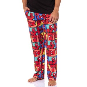 Marvel Comics Men's Superhero Character Sleep Adult Lounge Pajama Pants - 1 of 4