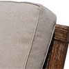 Courtyard Casual Bermuda FSC Teak Sofa  FSC FSC Teak Rustic Taupe Stain with Weathered Gray Wicker  Fully Assembled - 4 of 4