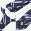 INSPIRE CHIC Men's Stripe Print Self-Tied Crown Flowers and Anchor Necktie for Graduation School Uniform College 1 Pc - 3 of 4
