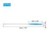 Unique Bargains Nylon Flexible Bendable Long Reusable Drinking Straw 10 Pcs - 2 of 4