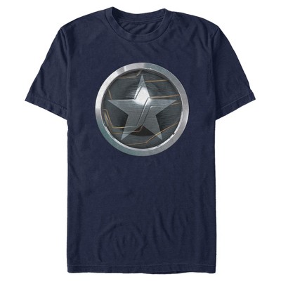 Marvel Mens The Falcon and the Winter Soldier Falcon Slim Fit Short Sleeve Crew Graphic Tee - Blue 2X Large