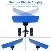 29" Wheeled Snow Shovel for Driveway Adjustable Height & 5-Angle Blade with Ergonomic Handle - 2 of 4