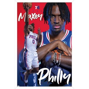 Trends International NBA Philadelphia 76ers - Tyrese Maxey 24 Framed Wall Poster Prints - 1 of 4