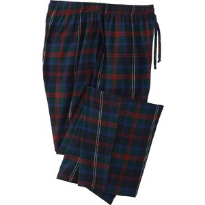 KingSize Men's Big & Tall Flannel Plaid Pajama Pants - 1 of 4