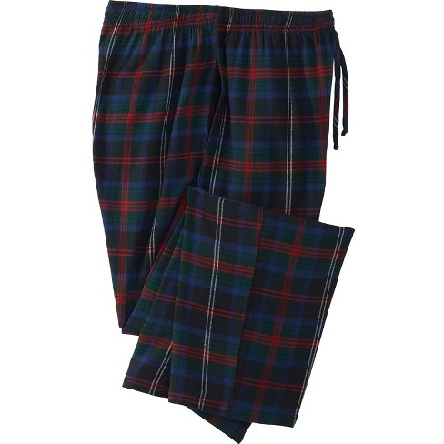 Lands' End Men's Tall Flannel Jogger Pajama Pants 