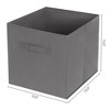 REGALWOVEN Collapsible Fabric Storage Bin with Handle for Organizing Clothes Books - 4 of 4