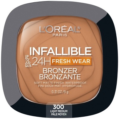 L'Oreal Paris Infallible Up to 24hr Fresh Wear Soft Matte Bronzer - 0.31oz