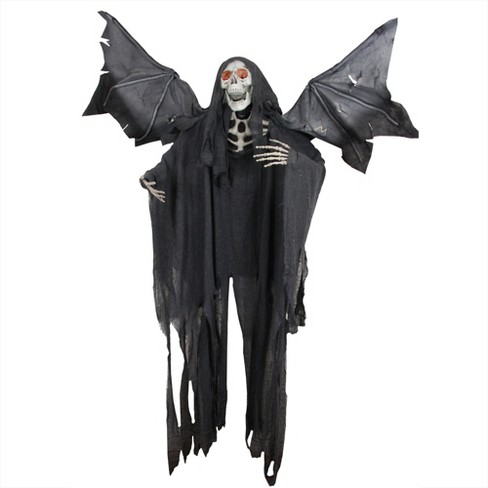 Northlight 5.25' Sonic Skeletal Reaper With Wings And Red Eyes ...