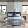 Gulches Full/Queen 3 Piece Cotton Duvet Cover Set with Chenille Tufting - 4 of 4