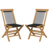 Tangkula 2PCS Folding Chairs w/ Quick-Folding Portable Design Woven Rope Seat Porch Patio - 4 of 4