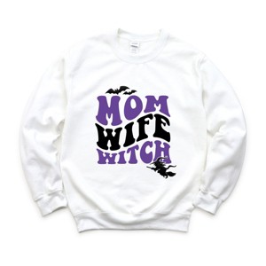 Simply Sage Market Mom Wife Witch Colorful Puff Print Sweatshirt - 1 of 4