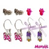 Disney Minnie 4-Pack Earrings for her –  Stud & Drop Styles Minnie Mouse  Hypoallergenic Earrings – Ages 4+ - 2 of 4