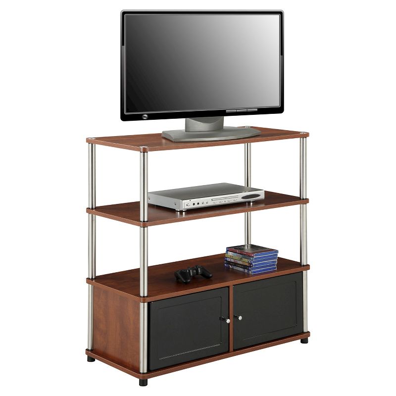 Highboy TV Stand for TVs up to 37&#34; Cherry Red - Breighton Home, 3 of 6