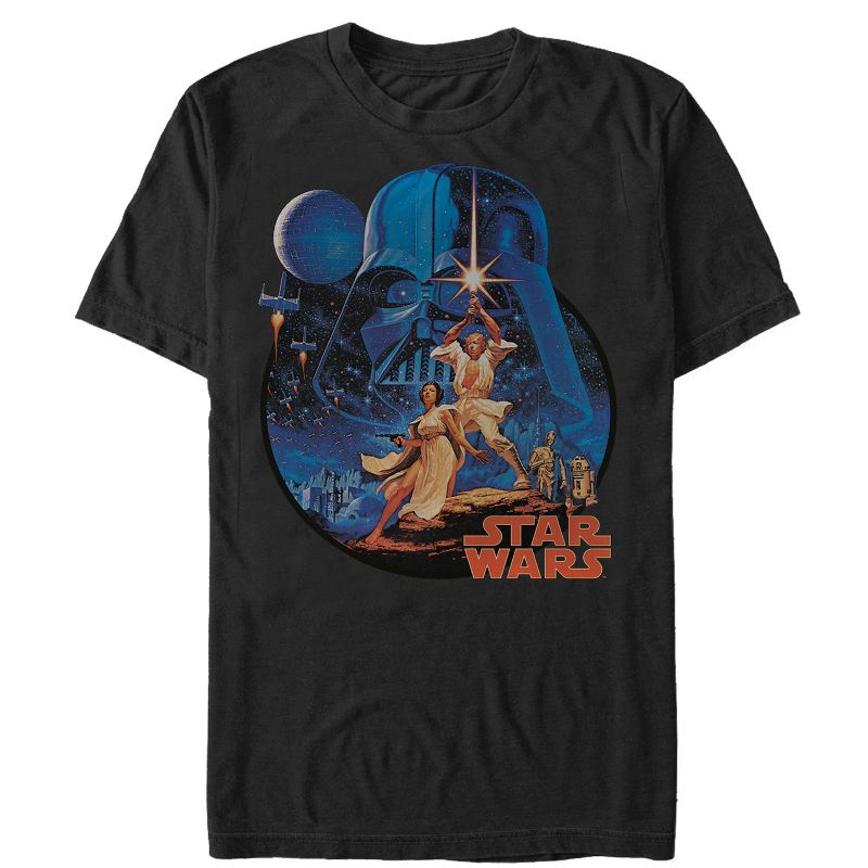 Men's Star Wars Vintage Art T-Shirt, 1 of 6