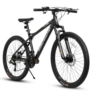 YONWAY 26-Inch Mountain Bike, 21-Speed Gear System, High Carbon Steel Frame, Front and Rear Mechanical Disc Brakes, for Boys Girls - 1 of 4