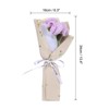 Unique Bargains Decorative Handmade Knitted Artificial Carnation Crochet Bouquet - 2 of 4
