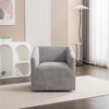 Roundhill Furniture Nice Modern Upholstered Barrel Armchair, 360° Swivel - image 4 of 4