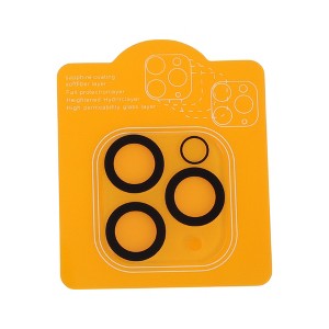 Unique Bargains Cell Phone Camera Cover 5H Glossy Camera Protector Glass Translucent & Black 1 Pc - 1 of 4