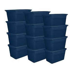 Sterilite Classic Lidded Stackable 30 Gal Storage Tote Container - 1 of 4