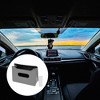 Unique Bargains Car Trash Can with Garbage Bag Hanging Faux Leather Trash Bin 1 Set - 3 of 4