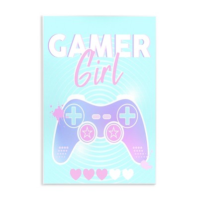 Stupell Industries Gamer Girl Pastel Controller Wall Plaque Art