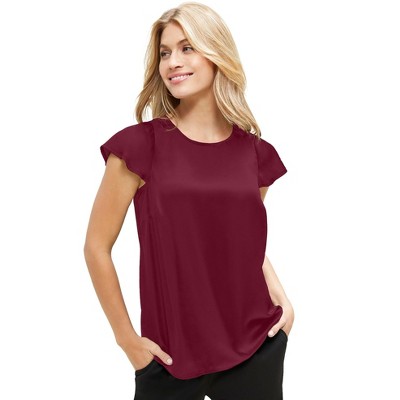Jessica London Women's Plus Size Satin Blouse