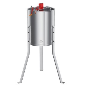COZONY Manual Honey Extractor, Stainless Steel Beekeeping Spinner with Transparent Lid & Adjustable Stand - 1 of 4