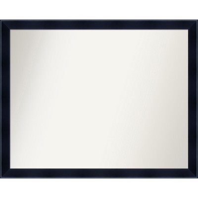 Amanti Art Madison Black Non-Beveled Wood Bathroom Wall Mirror 24.5 x 30.5 in.