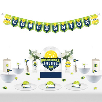 Big Dot of Happiness Let’s Rally - Pickleball - DIY Birthday or Retirement Party Concession Signs - Snack Bar Decorations Kit - 50 Pieces