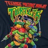 Teenage Mutant Ninja Turtles: Mutant Mayhem Logo With Group Kids T Shirt For Youth, Navy - 3 of 4