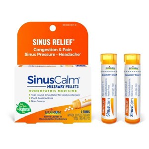 SinusCalm Pellets 2 MDT by Boiron Homeopathic Medicine For Sinus Relief  -  2 Tubes  (80 each) Pellet - 1 of 4