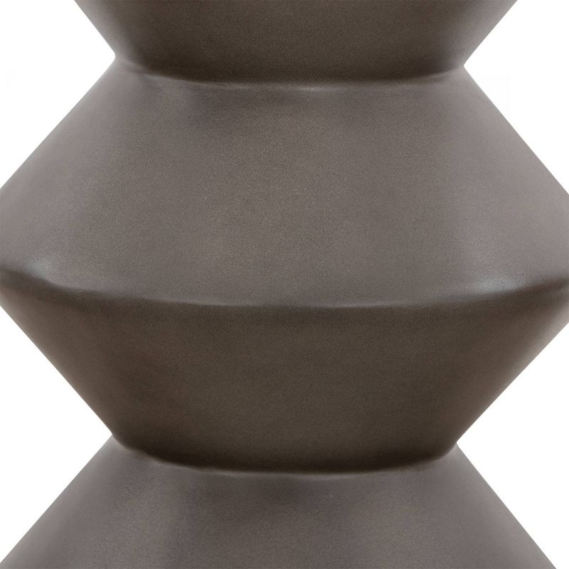 Lizzie Concrete End Accent Stool Table Gray - Armen Living, 4 of 10