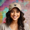 Dalix Butterfly Embroidered Cap Cotton Baseball Hat Garden Womens - 3 of 4