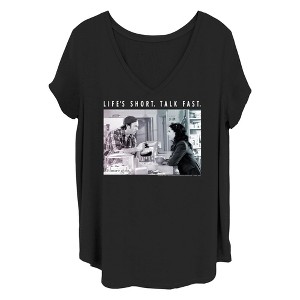 Women's Gilmore Girls Lorelai and Luke Life's Short T-Shirt - 1 of 4