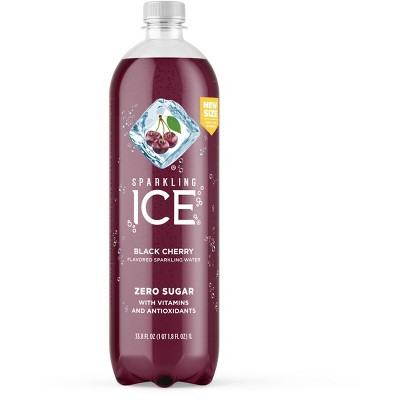 Sparkling Ice Black Cherry Sparkling Beverage  - 1L Bottle