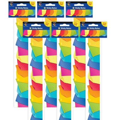 6pk 35ft Sticky Notes Classroom Borders Bold & Bright - Creative Teaching Press