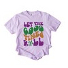 Simply Sage Market Let The Good Times Roll Mardi Gras Garment Dyed Tee - 3 of 4