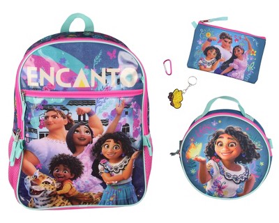 Disney Lilo And Stitch Angel 5 Pc Set Backpack Lunch Box Key Chain Pencil  Case Multicoloured : Target