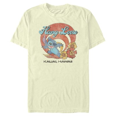 Men's Lilo & Stitch Hang Loose Kauai Hawaii T-shirt : Target