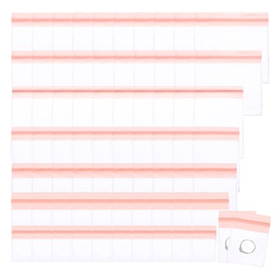 Unique Bargains PVC Clear Plastic Jewelry Storage Pouches Mixed Sizes 70 Pcs