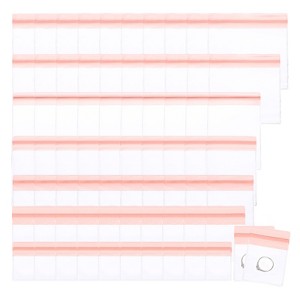 Unique Bargains PVC Clear Plastic Jewelry Storage Pouches Mixed Sizes 70 Pcs - 1 of 4