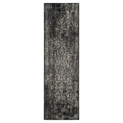 2'2"x7' Runner Evoke Rug Black/Gray - Safavieh