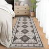 Washable Oriental Floral Print Living Room Rugs, Vintage Soft Non Slip Floor Rugs for Bedroom Kitchen Dining Room - 2 of 4