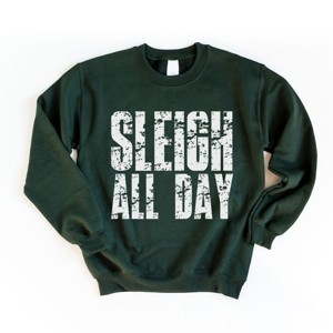 Sleigh All Day Block Distressed - Women's Graphic Sweatshirt - 1 of 4
