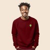 Dalix Alien Embroidered Fleece Crewneck Long Sleeve Sweatshirt Mens - 2 of 4