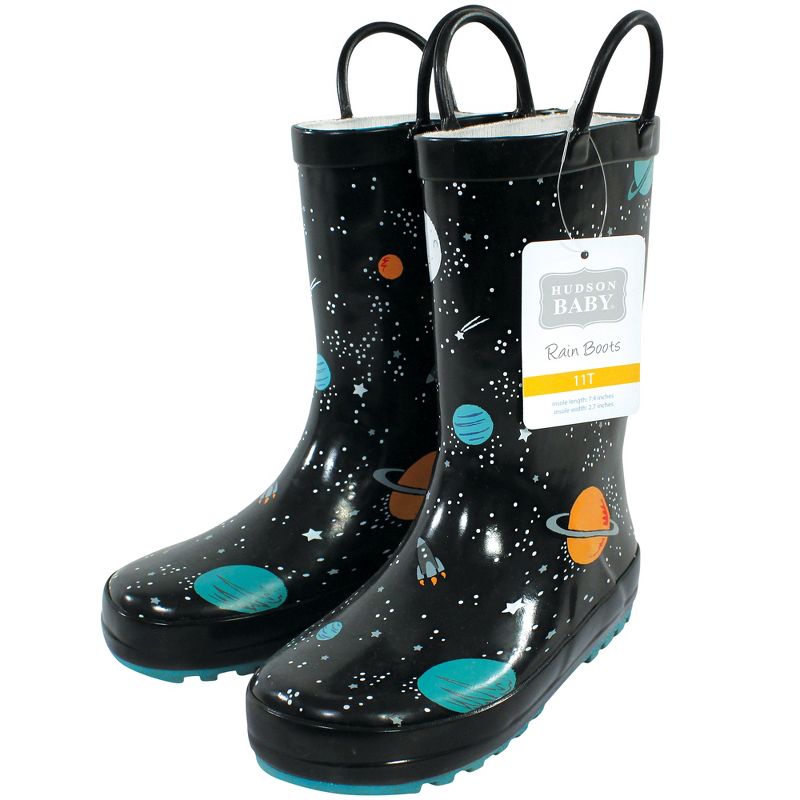 Hudson Baby Rain Boots, Space, 2 of 4