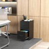 ACEPANO 28.5 in. H Narrow Metal Decorative Storage Cabinets with 2 Drawer For Home & Office-Black - 3 of 4