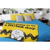 Intimo Peanuts Charlie Brown This Is Going To Be A Dumb Day Throw Blanket Wall Scroll Yellow - 2 of 3